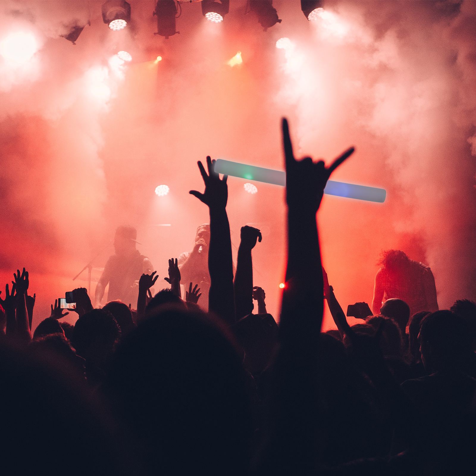 Barras fluorescentes luminosas para 20 piezas, barras brillantes para uso en conciertos