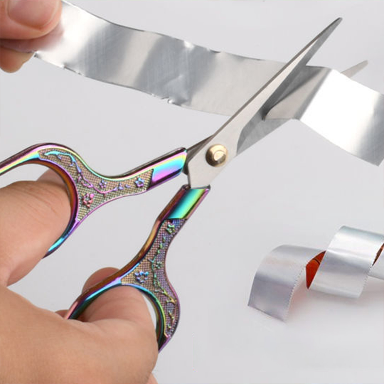 1pc sysaxar i rostfritt stål, retro broderisax, skräddarsax, tygskärare, gör-det-själv-sytillbehör