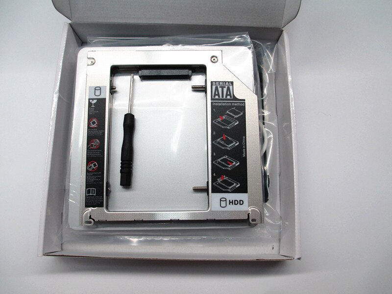Super slim usb 2.0 slot-in dvddrw kit usb dvd etui og 15 " 17 " hdd ssd optibay adapter 2nd caddy til apple macbook pro unibody