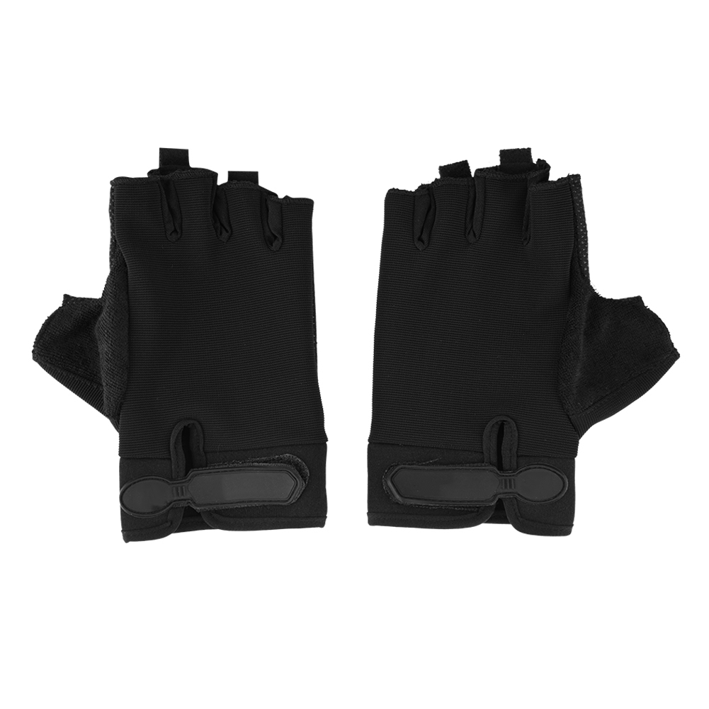 Gants de vélo ajustables pour enfants, unisexes, à enfants-enfants-demi-doigts, respirants, antidérapants, durables, pour l'équitation, le cyclisme: Black