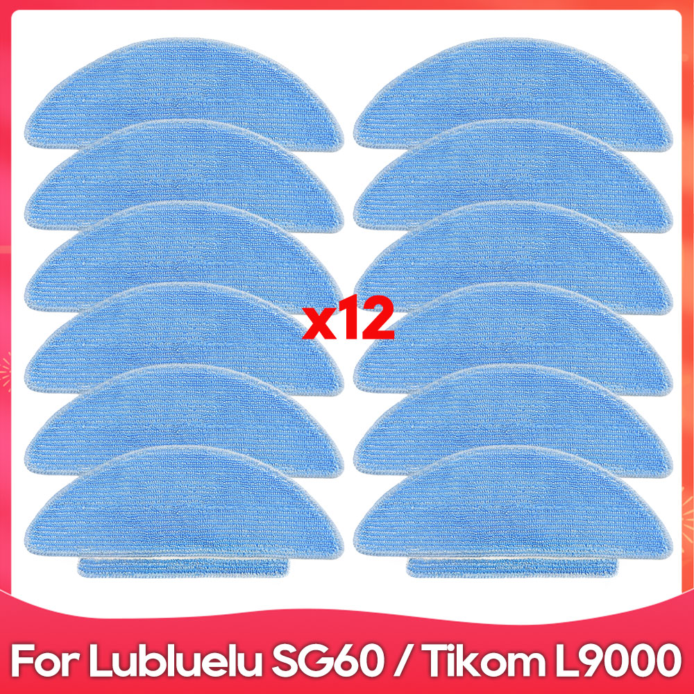 Fit For Lubluelu SG60 / SL60 / SL60D / SL61 / Tikom L9000 Robot Vacuum Parts Accessories Roller Side Brush Hepa Filter Mop Cloth: Lavender