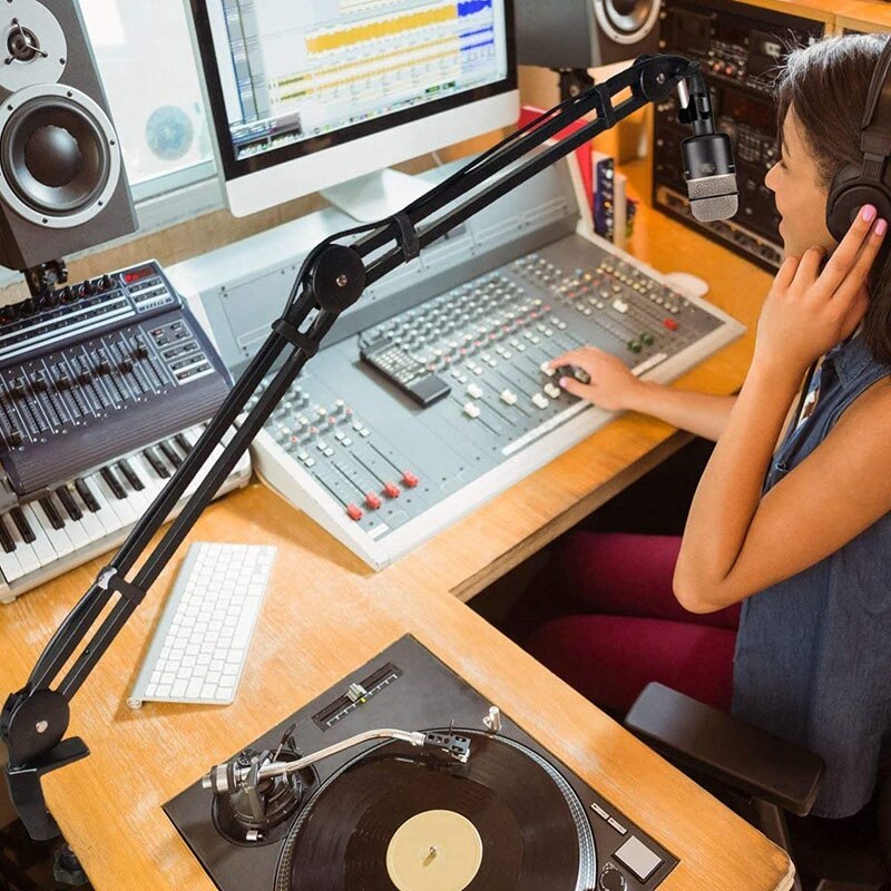 Rotation Installation Studio Microphone Arm with Suspension Scissors Bracket,for Blue Snowball & Blue Nano,Etc