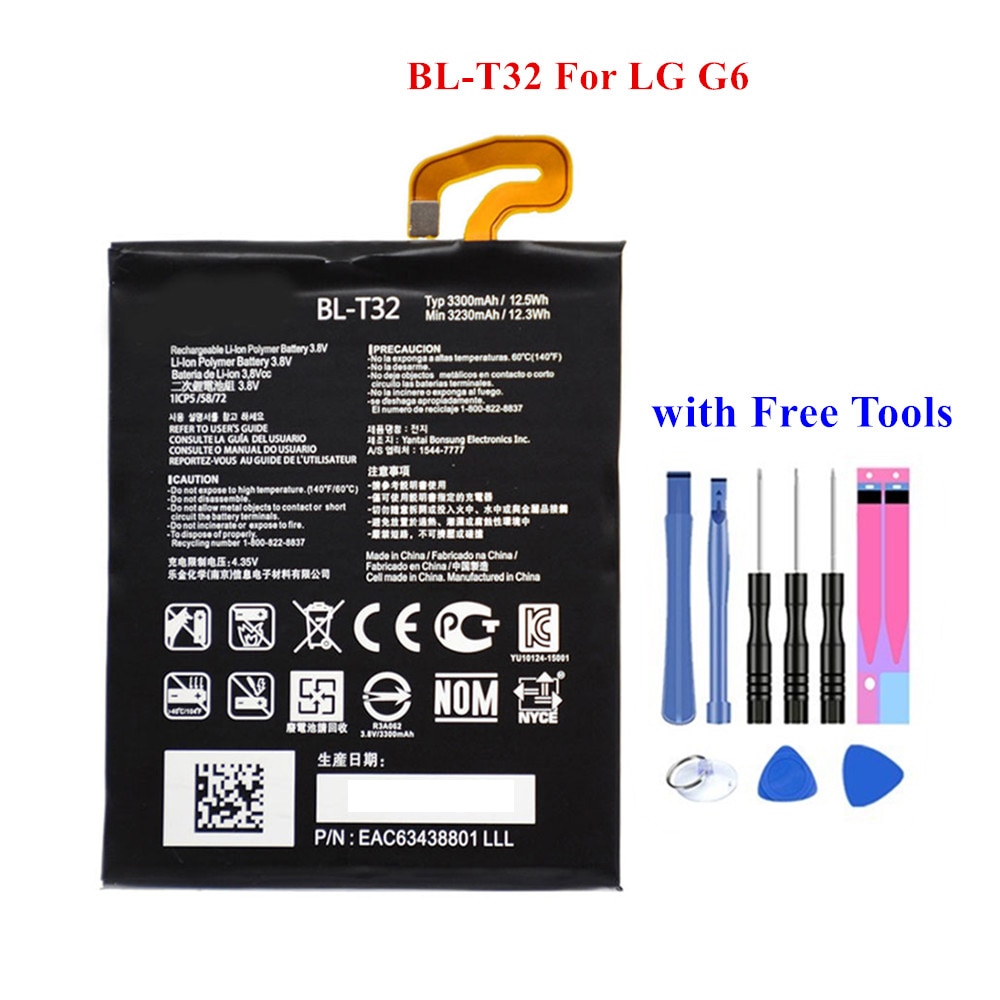 TAMEX Compatible Battery BL-T32 - 3230/3300mAh - for LG G6 H870 H871 H872 LS993 US997 VS988