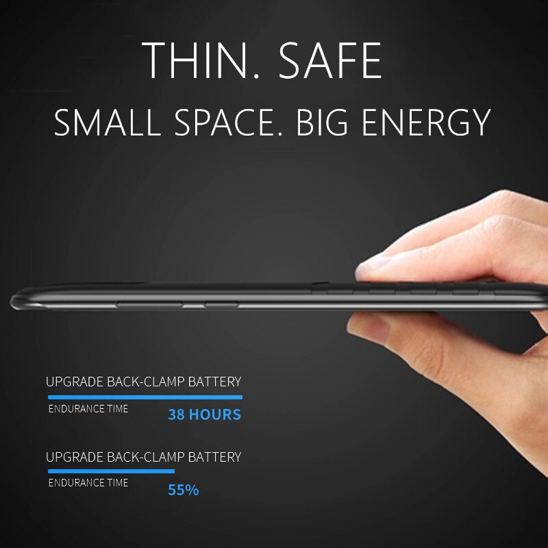 Battery Case 6800/8200mAh For Huawei P20 Pro Power bank Ultra-thin Portable External Backup Battery Charger Case For Huawei P20