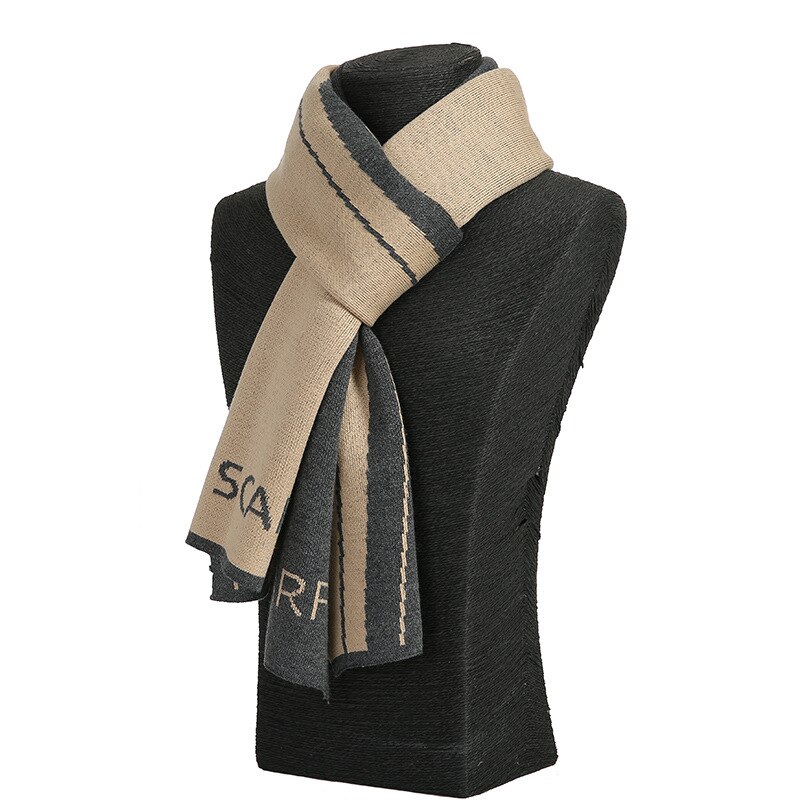 classique hommes hiver Plaid écharpe coupe-vent coton châles foulards doux décontracté écharpes homme entreprise écharpe