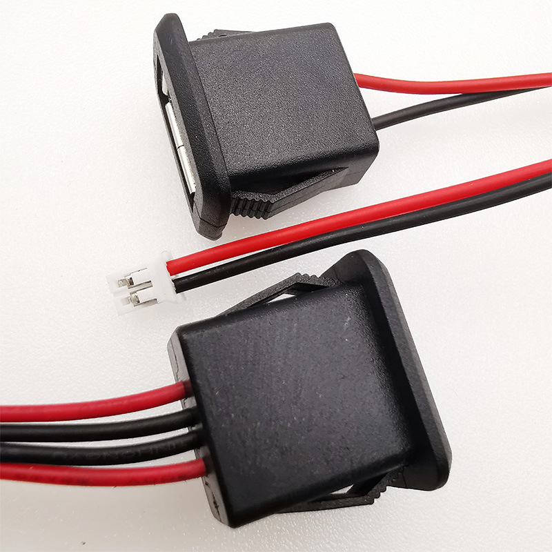 1~10pcs 2 Pin 4 Pin USB 2.0 Female Power Jack 2P 4P USB 2.0 Charging Port Connector Data Interface with Cable USB Charger Socket