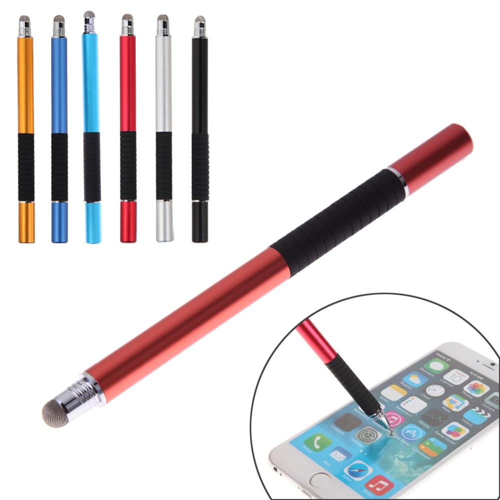 Lápiz óptico capacitivo 2 en 1, punta fina, redonda, para pantalla táctil, para iPad, iPhone, todos los teléfonos móviles y tabletas