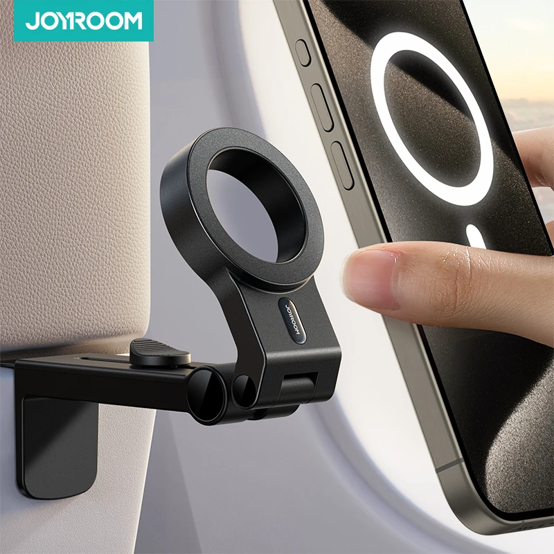 JOYROOM dla Magsafe uchwyt na telefon samolotowy niezbędne akcesoria podróżne zestaw głośnomówiący uchwyt na telefon samolotowy dla iPhone 16 Pro Max etui magnetyczne: Default Title