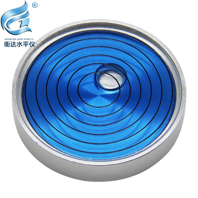 Round Spirit Levels Crane horizontal bubble Level Measuring Instrument Size 50*10mm 1 order: Yellow