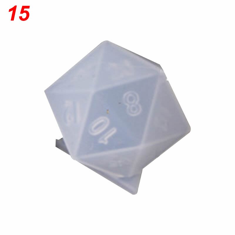 Würfel form DIY Kristall Epoxy Form Würfel Filet Form Multi-spec Digitale Spiel Silikon Form Würfel Machen Form epoxy harz formen: 15