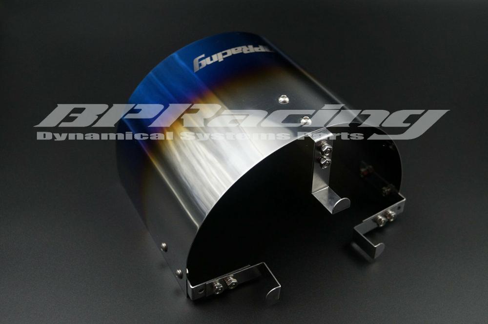 height 135mm / 160mm / 190mm Universal Titanizing Air Filter Heat Shield For 2.25" TO 3.5" inch Cone Filter