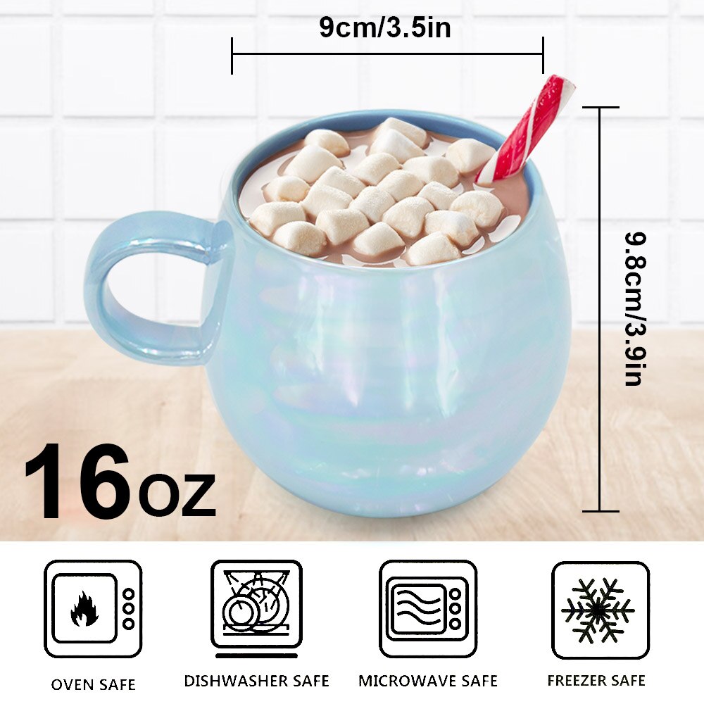 AIXZ 2Pcs/Set Mugs Ceramic Mug Coffee Cup 350 ML 470 ML Large Capacity Tea Mug Couple Lover For Friend