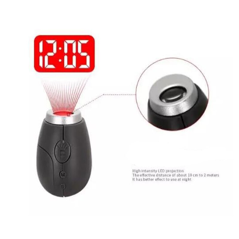 Digital Time Projection Clock Mini LED Clock With Time Projection Portable Digital Watch Night Light Magic Projector Clock