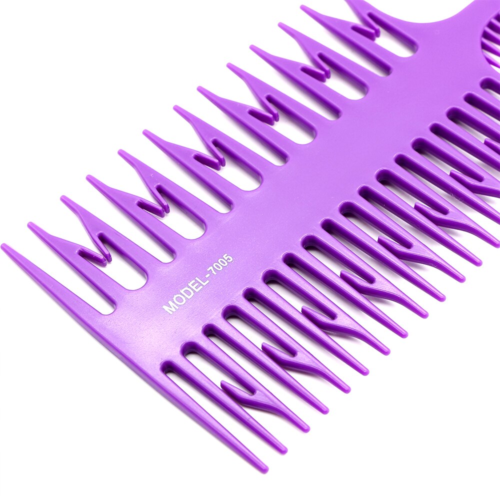 Peine en forma de hueso de 3 caras para teñir el cabello, peine con tinte, peluquería de salón