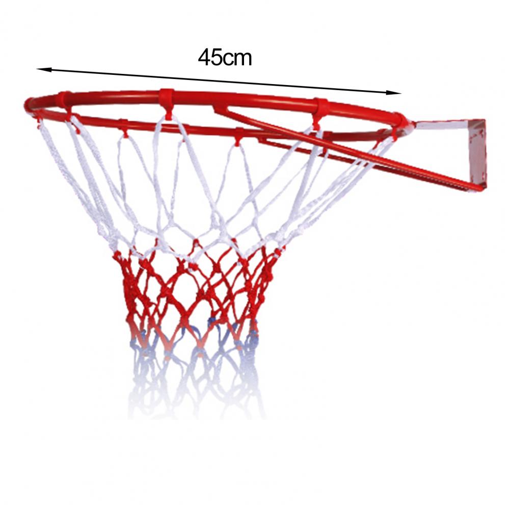 1Set 45cm Basketball Goals Portable Wall Mounted Basketball Hoop Standard Basketball Hoop Goals Rim and Net for Indoor Outdoor