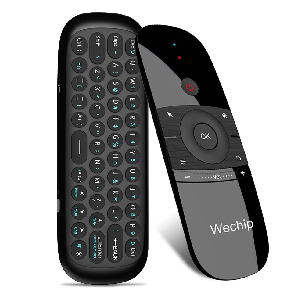 Wechip W1 2.4G Air Mouse Wireless Keyboard Remote Control Infrared Remote Learning 6-Axis Motion Sense Receiver for TV TV BOX PC: Default Title