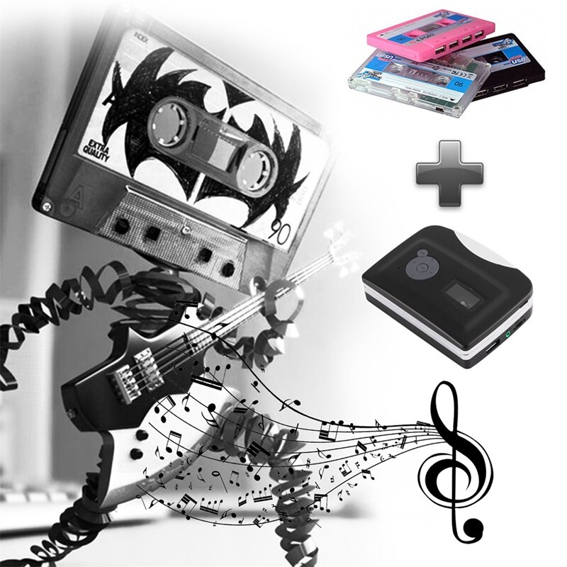 Cassette Speler Tape Naar Usb Flash Drive Audio MP3 Formaat Capture Converter Walkman