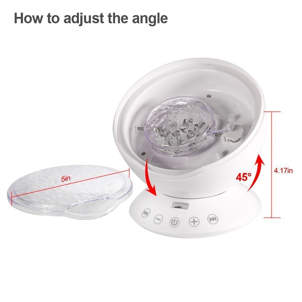 Afstandsbediening Ocean Wave Projector Nachtlampje aurora Sterrenhemel projector Lamp Ingebouwde Mini Muziek Kind nachtlampje projector