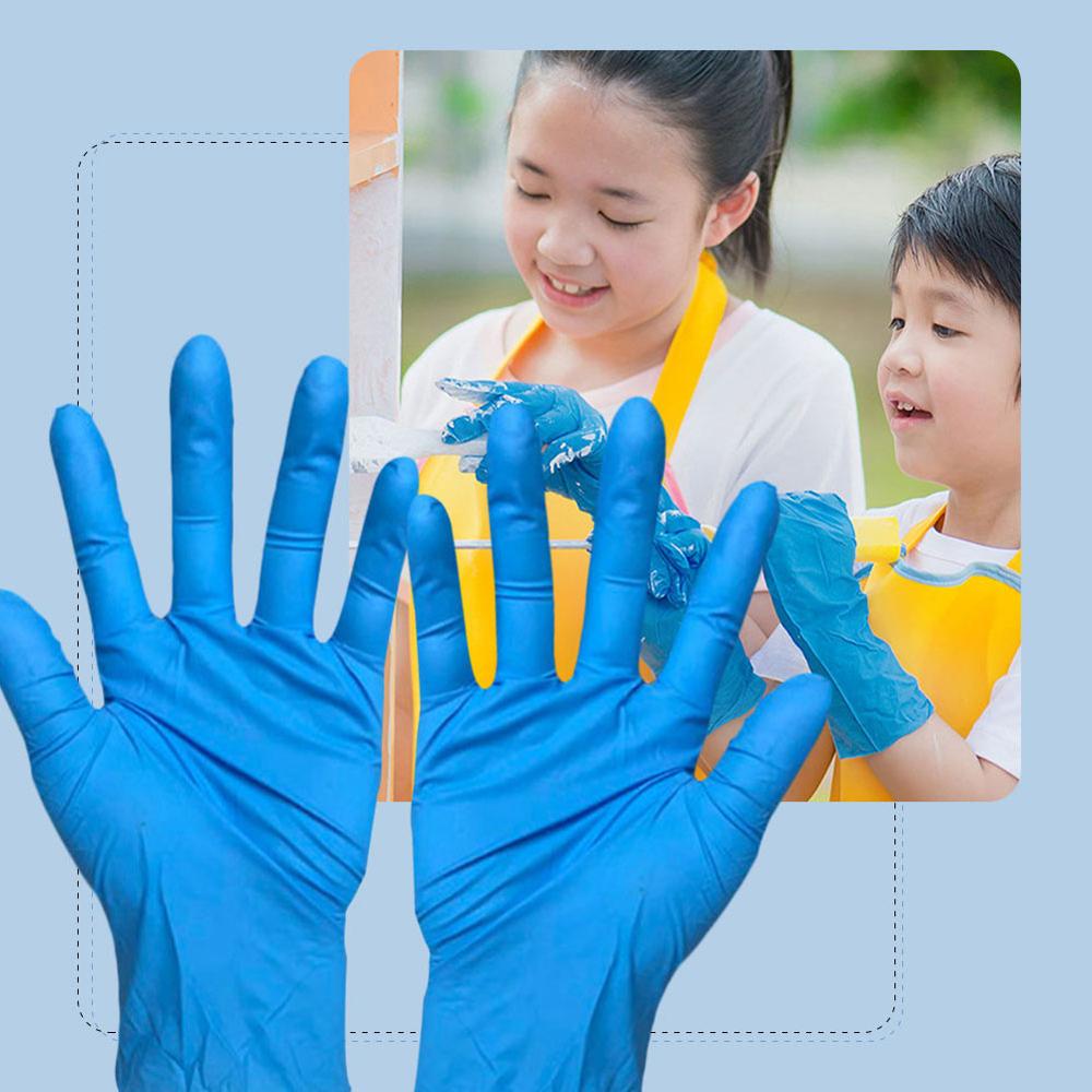 Guantes de nitrilo desechables para niños y niñas, manoplas para pintar con Graffiti, barro, d2, 20 unidades