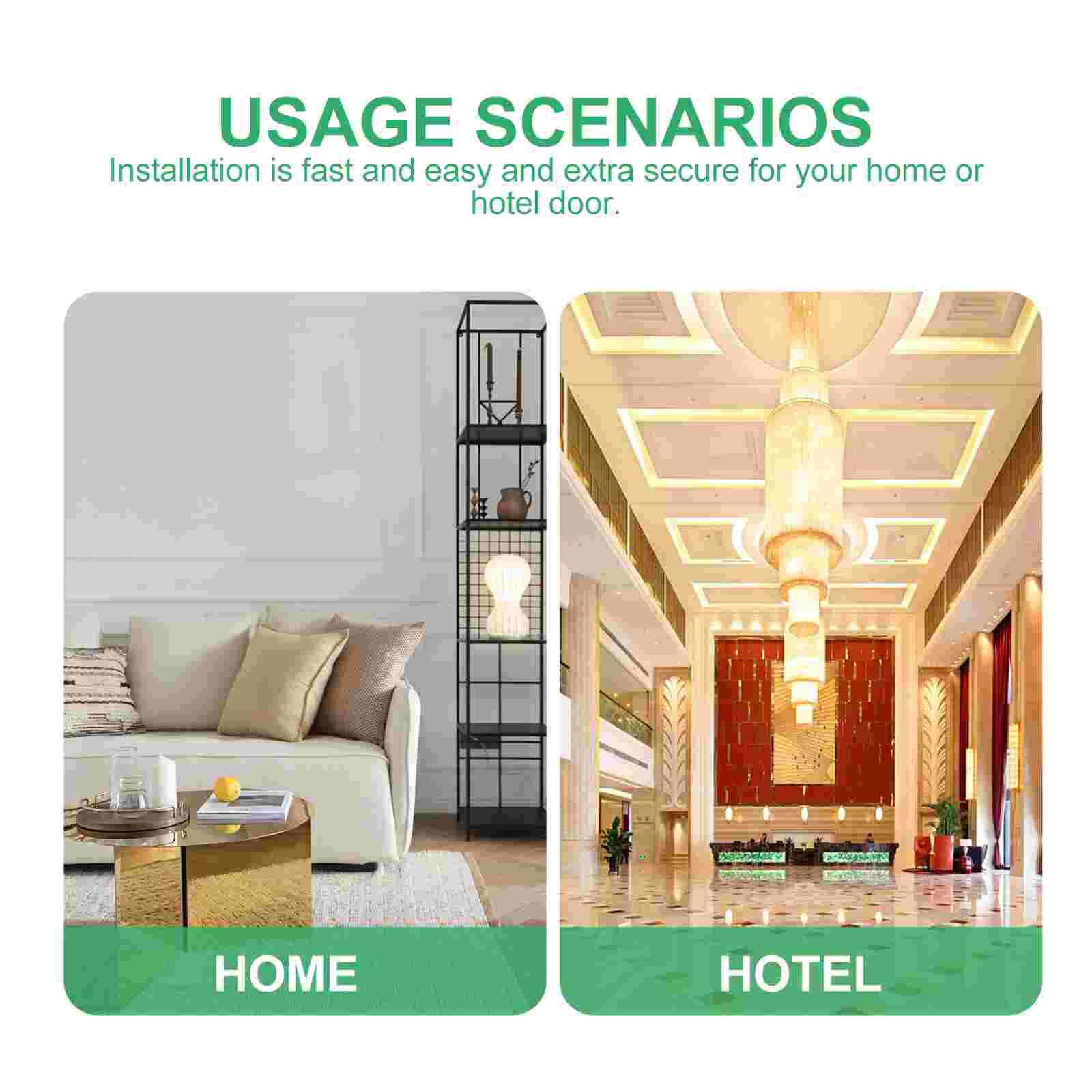 Swing Bar Door Lock Stylish Zinc Alloy Useful Hotel Reinforcement Lock Door Lock Home Lock Door Guard