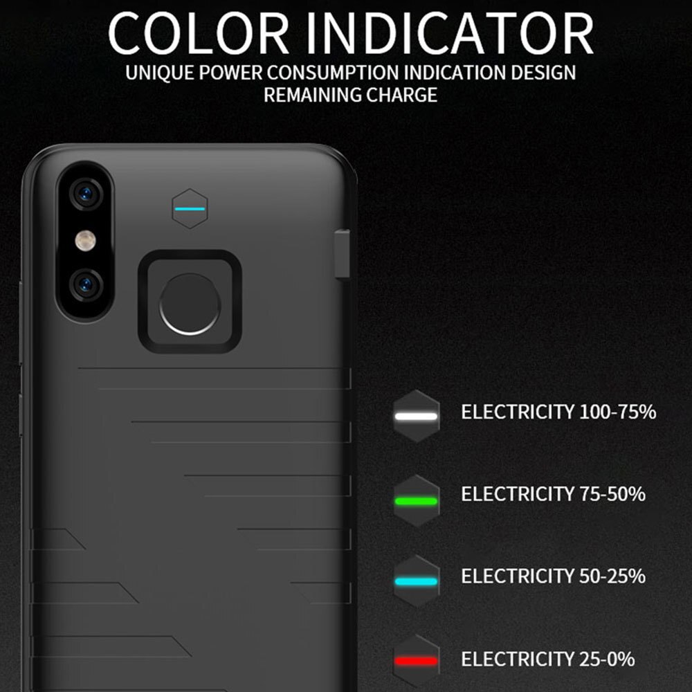 Leioua Nuovo 6800mah per Xiaomi Mi 8 Cassa di Batteria Smart Phone Ultra del Caricatore Della Copertura per Xiaomi Mi8 SE Batteria caso di Caso di Alimentazione della Banca