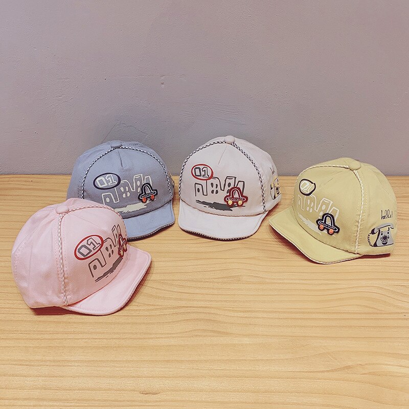 Kids Baseball Cap Cartoon Printed Children Girl Boy Beach Sun Hat Spring Summer Outdoor Toddler Snapback Cap