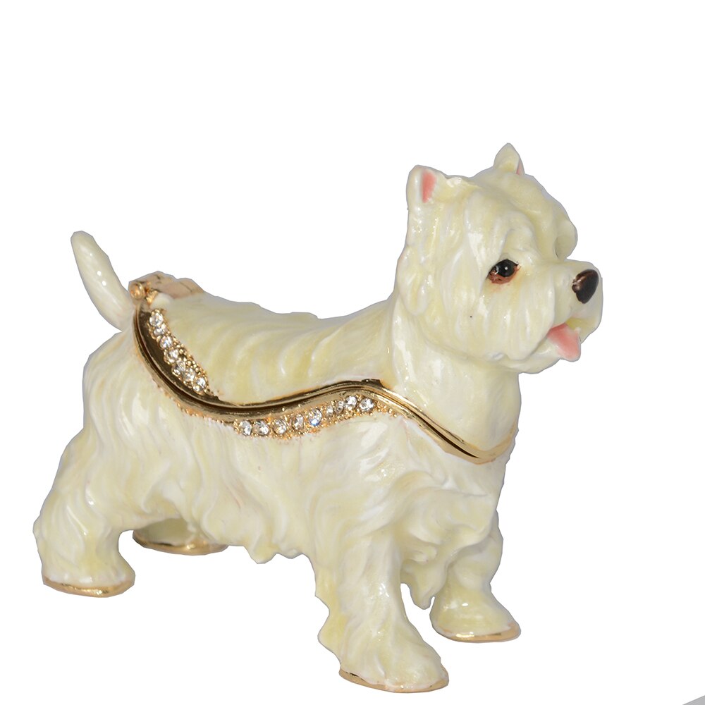 Westie Dog Trinket / Jewelry /Keepsake Box Dog Miniature Sculpture Birthday