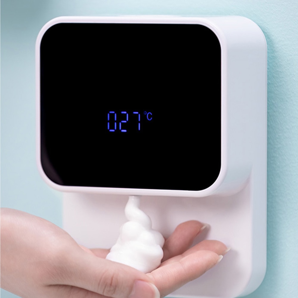 Led Display Automatische Inductie Schuimende Handwasmachine Muur Mount Sensor Zeepdispenser Infrarood Sensor Zeepdispenser Voor Thuis