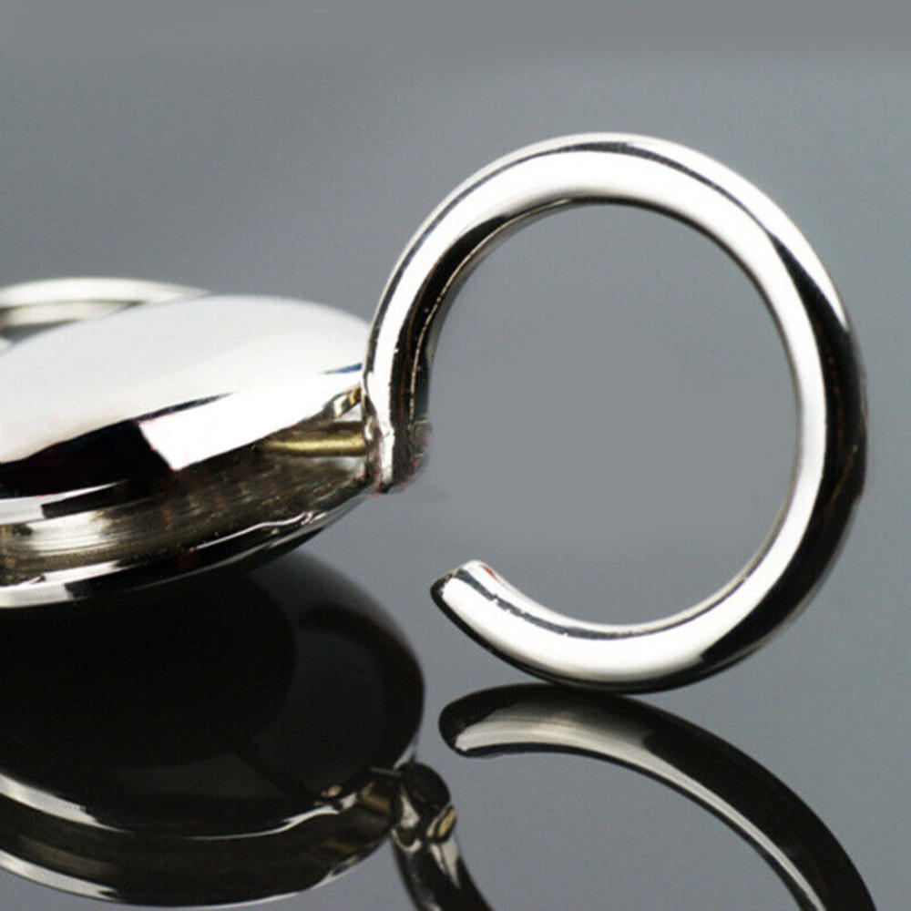 Waist Hanging Round Metal Keychain Keyring Key Holder Detachable Ring Outdoor Carabiner Buckle Men Women Zinc Alloy