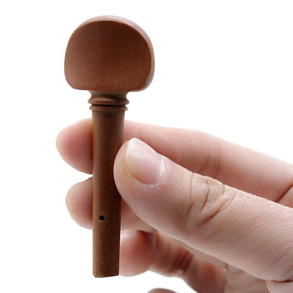 4Pcs Violin Fiddle Tuning Peg Set Mahogany Ebony 4/4 Violin Part Tuning Pegs Tuners Open Hole String Instrument Accessorie