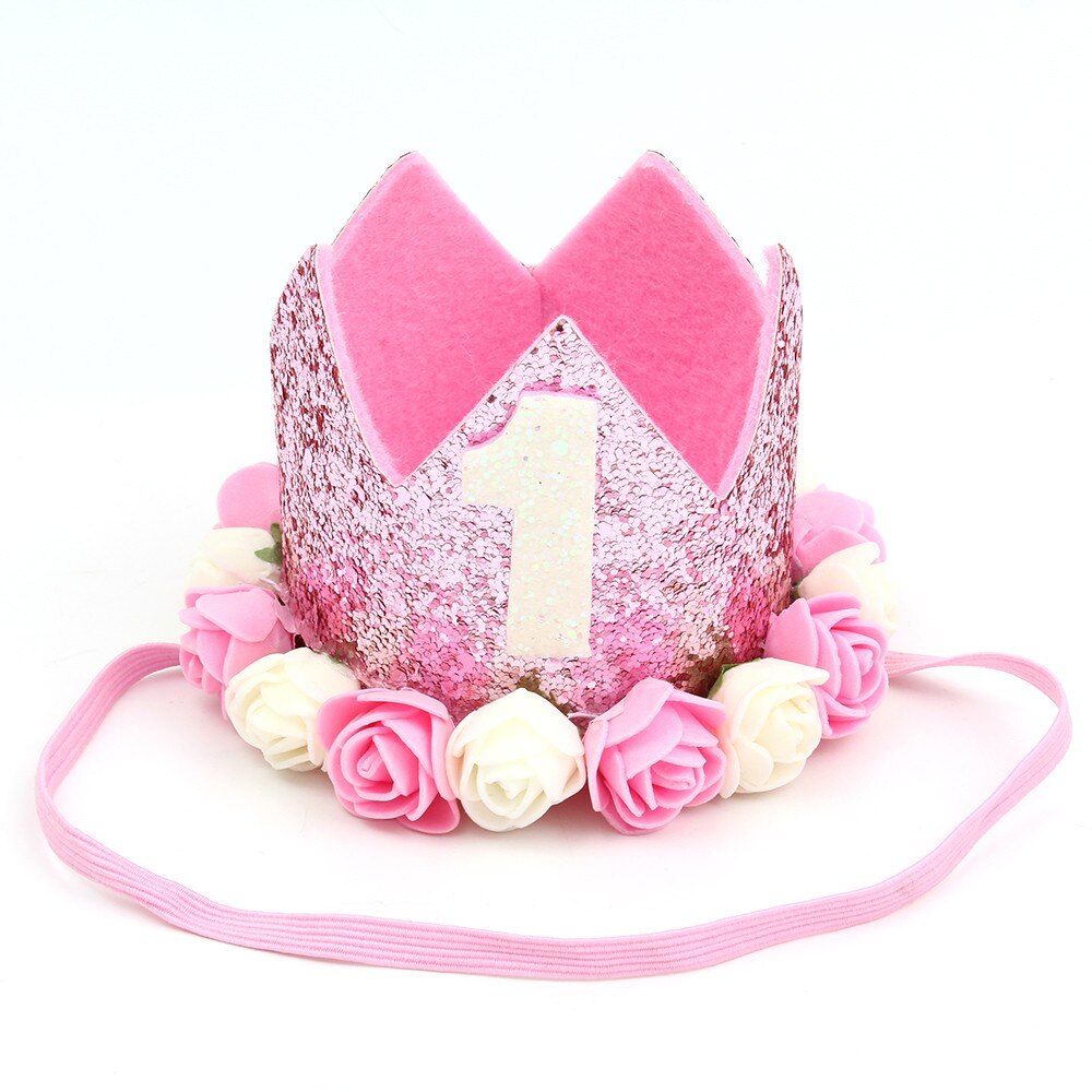 Hond Verjaardag Crown Cap/Hoeden Huisdier Verjaardag Hoofddeksels Voor Kleine/Middelgrote Honden/Katten Huisdier Bloem Decoratieve Accessoires brief Gedrukt: Pink(Pink White ) / 3 year old