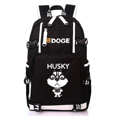 Nette Dogen Große Kapazität Rucksack Shiba Inu Printing Schultaschen Für Jugendliche Männer Frauen Reisetaschen Laptop Rucksack Mochila: E