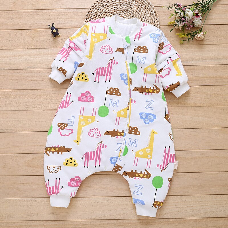 Pasgeboren Baby Jongen Meisjes Lange Mouw Romper Bodysuit Slaapzak Pyjama Outfit Baby Katoenen Overall Slaapzak: Animal / 6m