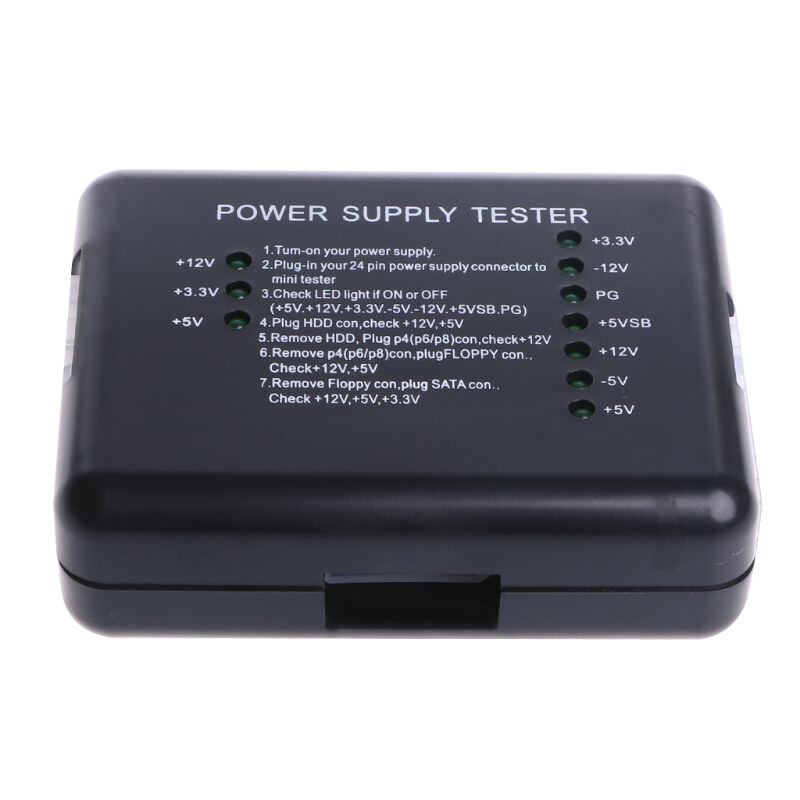 20 24 Pin PSU ATX SATA HD Power Supply Tester