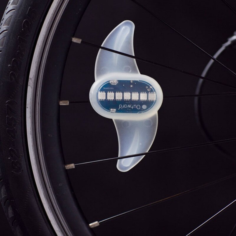 Fahrrad Leucht Rad Speichen USB Ladung LED Leuchtet Lampen Neue Radfahren Reiten Speichen Licht Mit Sieben Super Helle RGB Blau LED