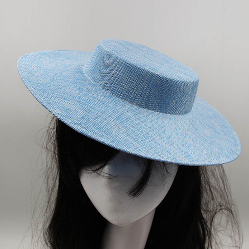 Dames Fascinators Hoedenmakerij Hoed Basis Feest Bruiloft Nep Lunquil Hoed Brede Rand Fedora Kentucky Derby Hoofddeksel Haaraccessoires: Black
