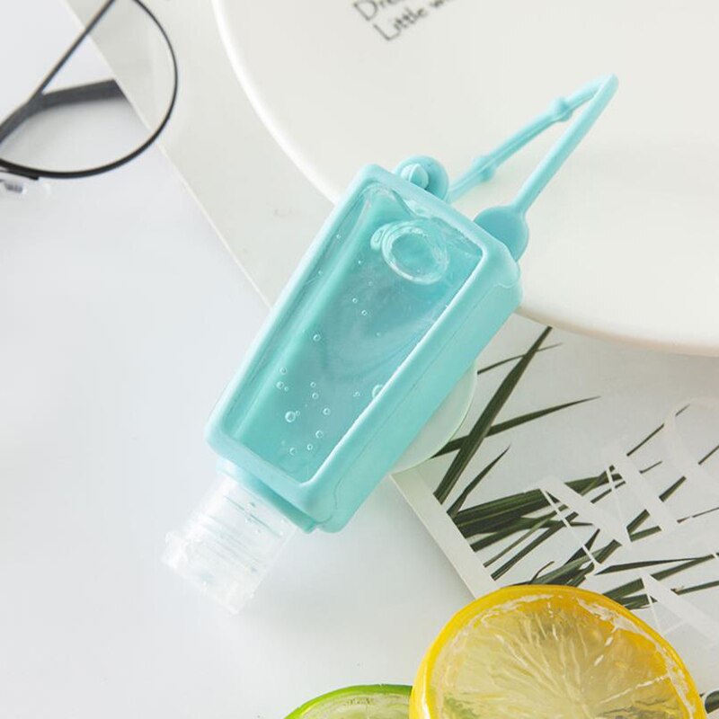30ML Silicone Hand Sanitizer Holder Travel Portable Safe Gel Holder Hangable Liquid Soap Dispenser Containers Multiple styles