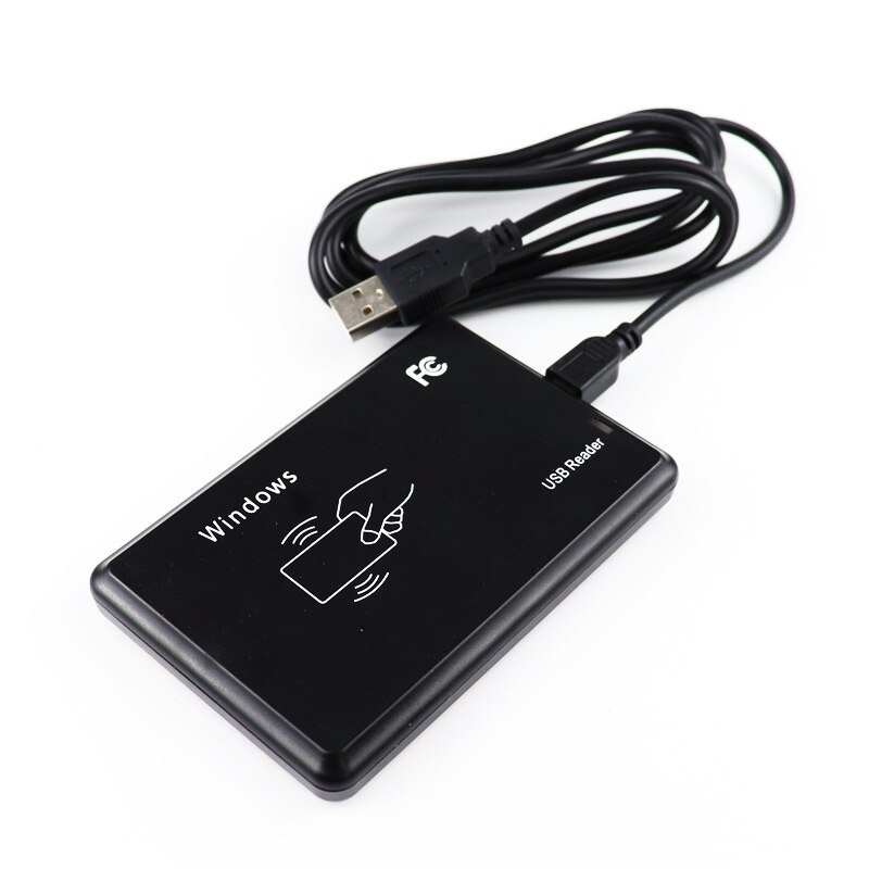 RFID Reader USB Port m1 1k s50 tk4100 125khz+13.56MHZ Reader ID Contactless Sensitivity Smart Card Support Window System Linux