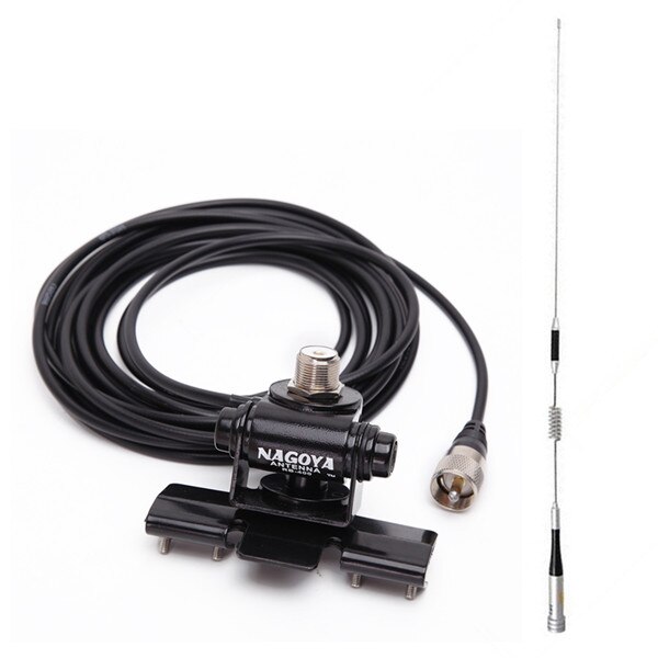 Diamond SG-M507 Dual Band VHF/UHF 144/430MHz Mobile Radio Antenna SGM507 for Yaesu BaoFeng TYT WouXun QYT Car Radio: add clip 5m cable