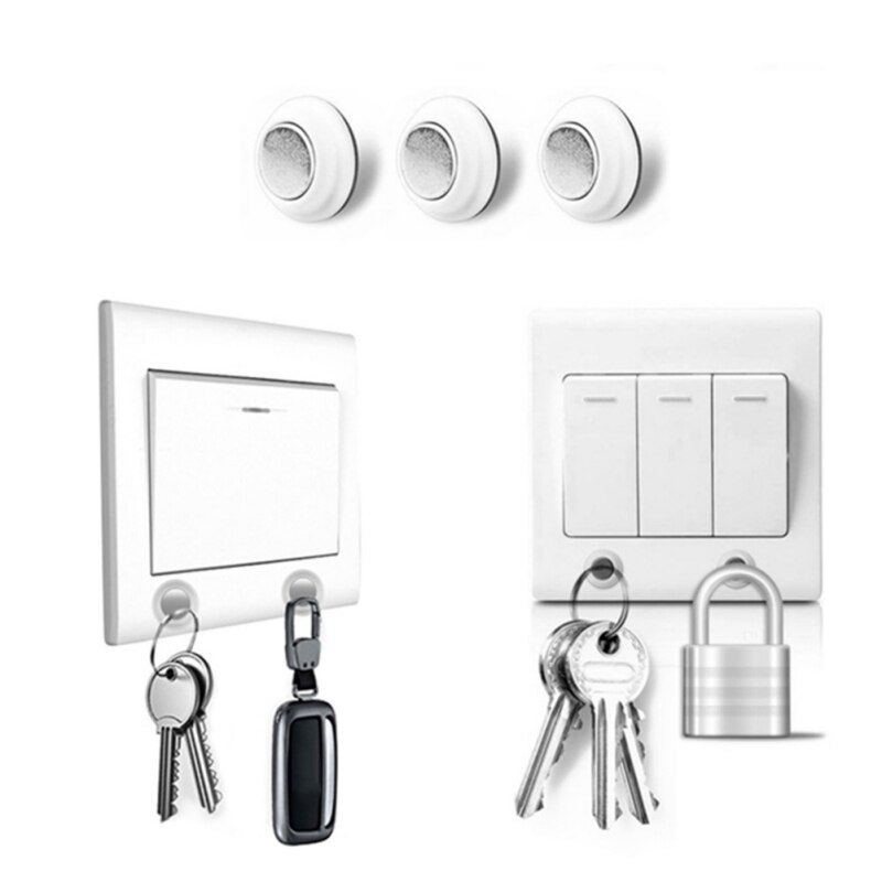 Keuken Opslag Organisatie Punch-Gratis Magnetische Haken Multi-Functio Muur Haken Hanger Sleutel Jas Cup Opknoping Hanger voor Thuis