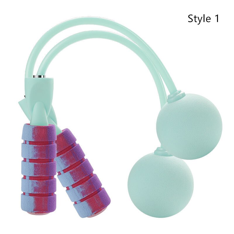 1Pc Adult Fitness Skipping Rope Fast Speed Gym Sports Training Jump Rope Home Cordless Skipping: Green