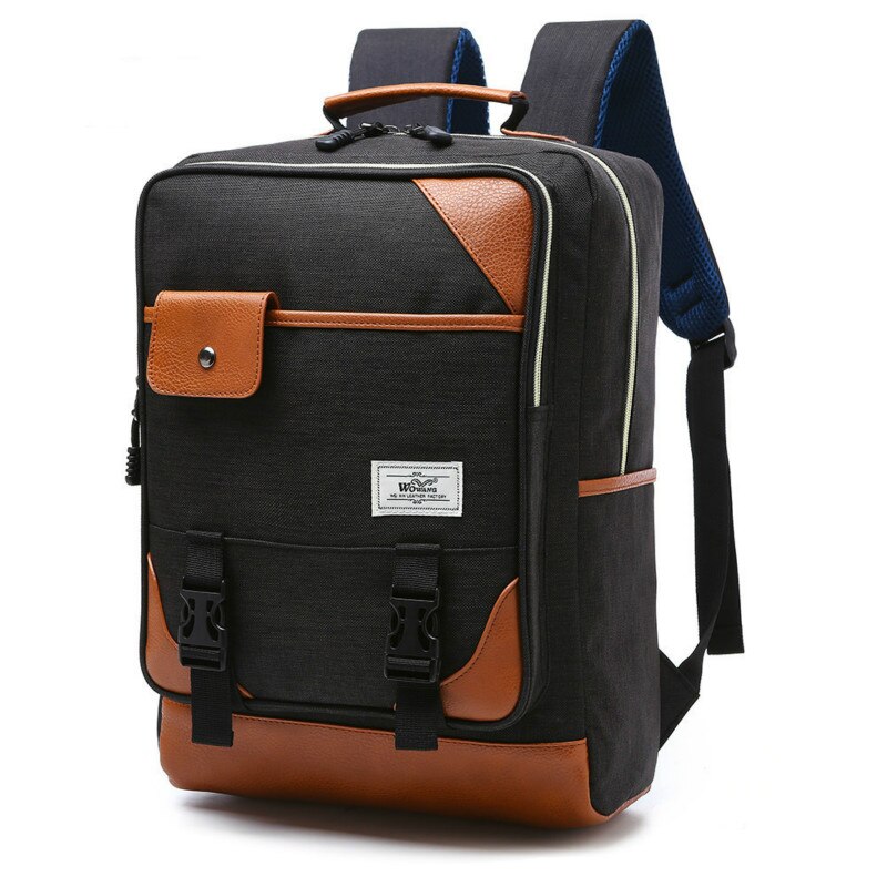 Casual Computer Backpack Light 15.6-inch Laptop Bag Lady Anti-theft Travel Backpack: Black