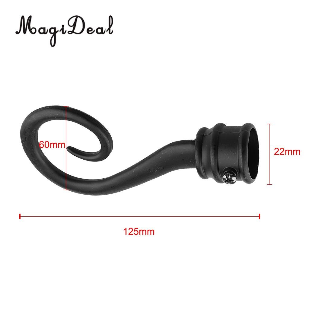 Par 22mm inre dia. draperi gardintavla stång stolpe gavlar gardin blind tillbehör finials för fönster dekoration , 3 stilar