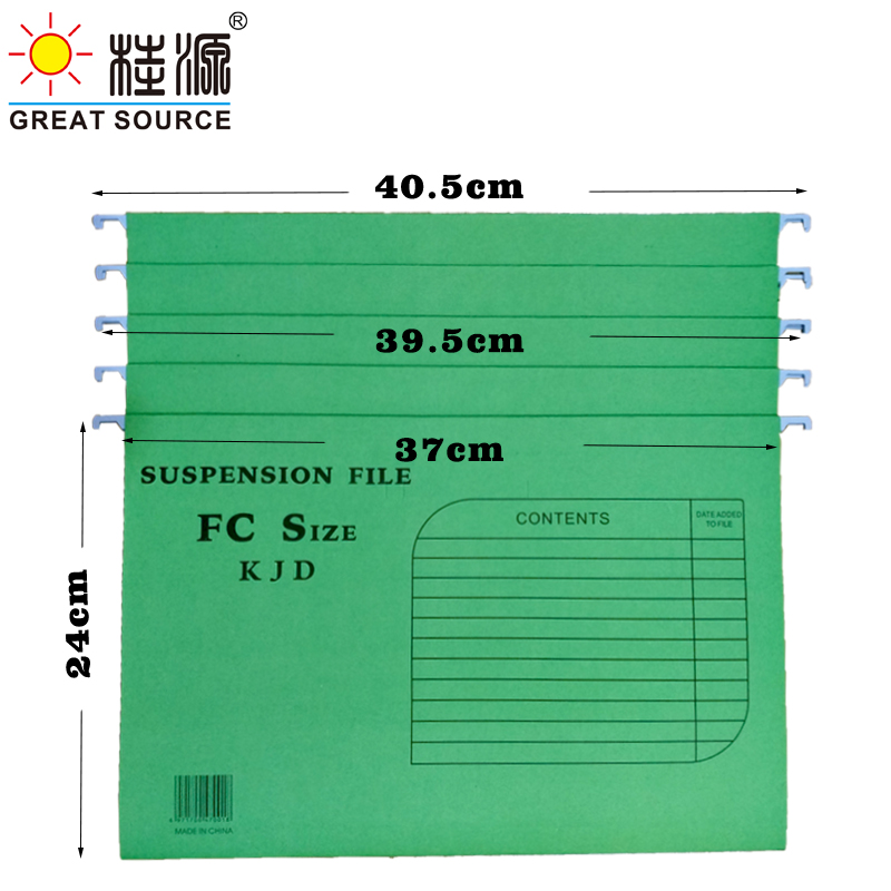 F/c premium tungvekts hengemapper flikes foolscap 240 x 370mm (9.45 "  * 14.57 ") kontor hjemmemapper  (10 stk)