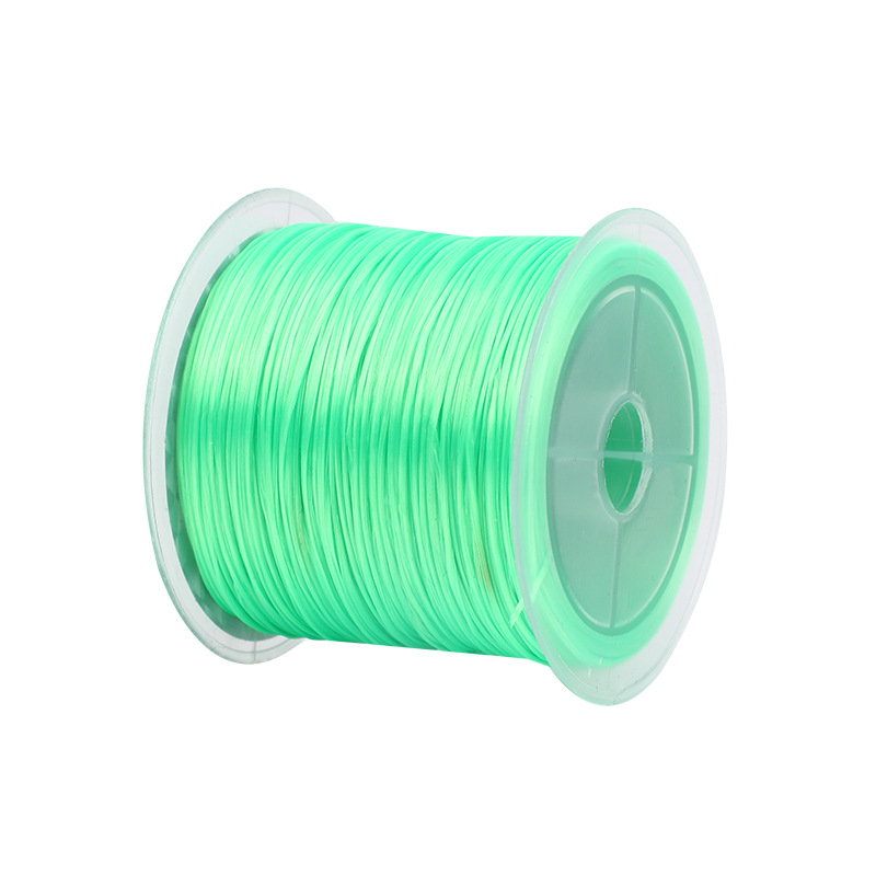 Hilo elástico para pulsera, hilo para hacer pulseras, gomas para hacer pulseras, cuerda elástica fuerte para hacer joyas: Verde fluorescente