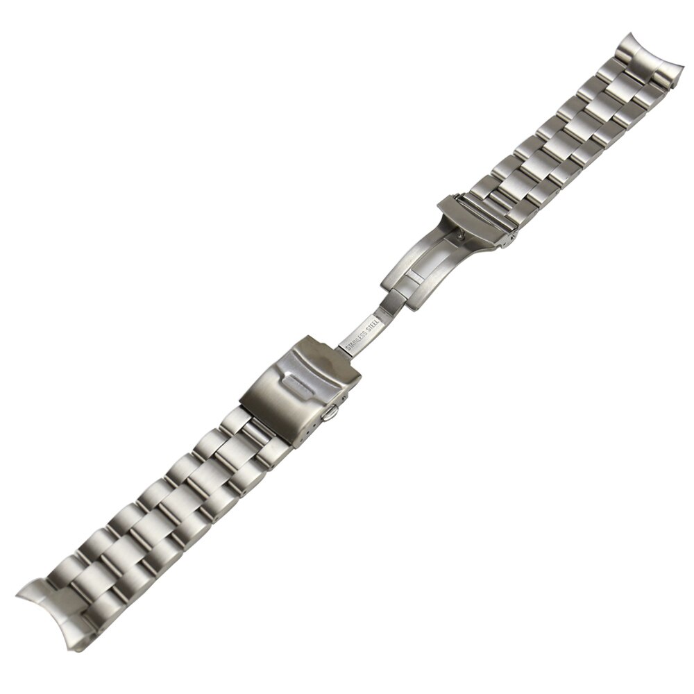 316L Stainless steel 22mm Solid Curved End Watch Strap Band Bracelet fit for SKX007