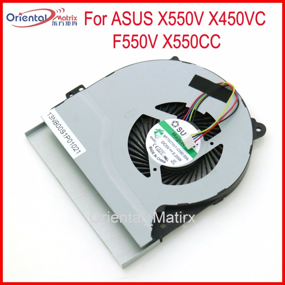 MF75070V1-C090-S9A DC5V Fan Voor Asus X550V X450VC F550V X550CC Laptop Cpu Koeler Koelventilator