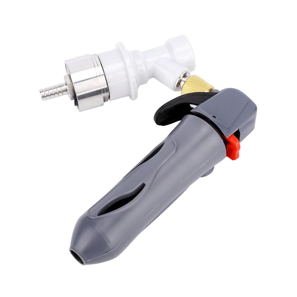 Handhold Pressurizer CO2 Keg Charger Kit with Carbonation for Beer Brewing Soda Drink with Bucket Connector Inflator Gauge