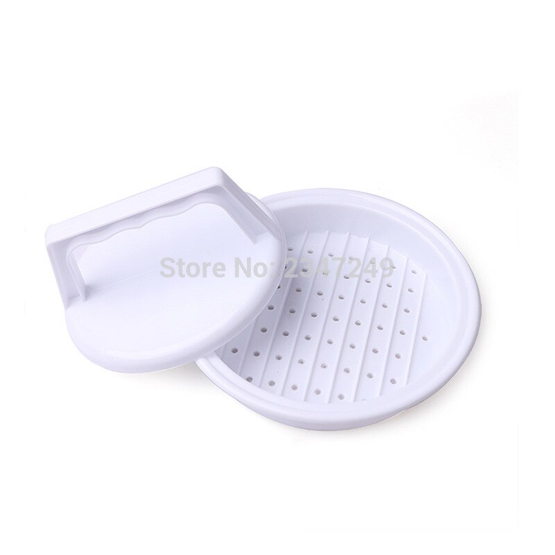 1 Set Ronde Vorm Hamburger Druk Food-Grade Plastic Hamburger Vlees Rundvlees Grill Burger Druk Patty Maker Mold Mould keuken Tool