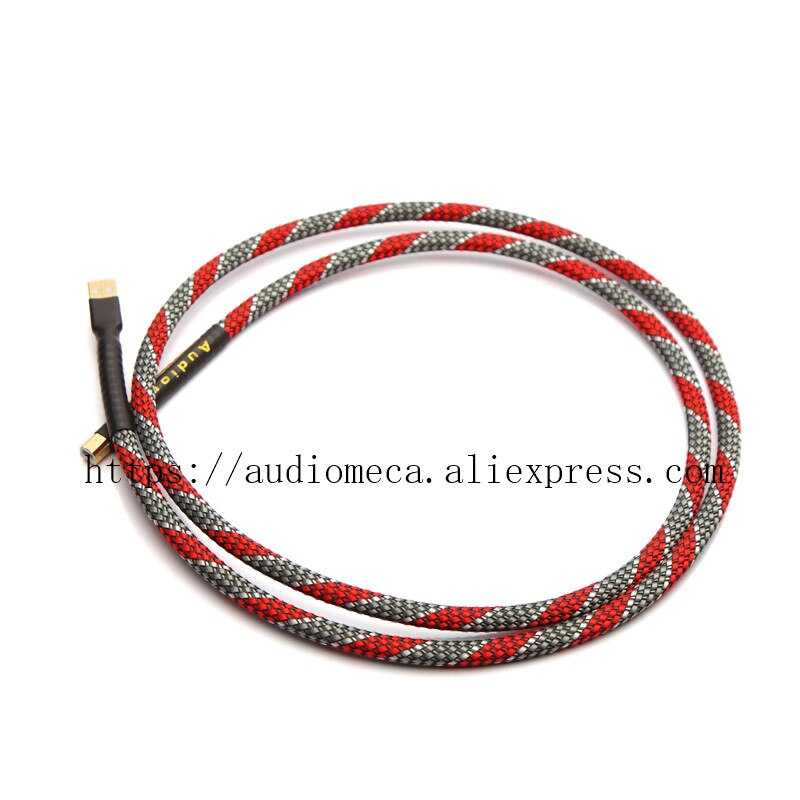 Hi Fi fever USB A-B audio cable sound card power amplifier cable QED silver plated core